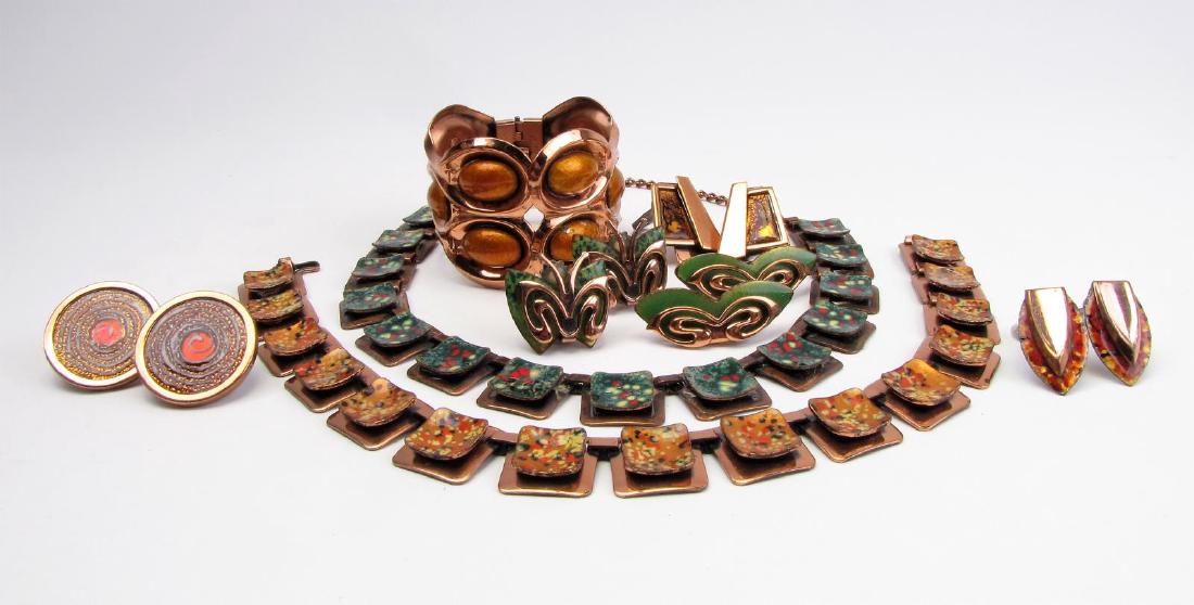 Vintage Matisse Renoir Enameled Copper Jewelry (1 of 7)