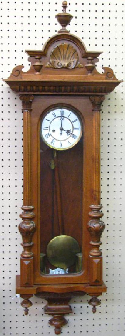 Antique Gustav Becker Vienna Regulator Wall Clock (1 of 3)