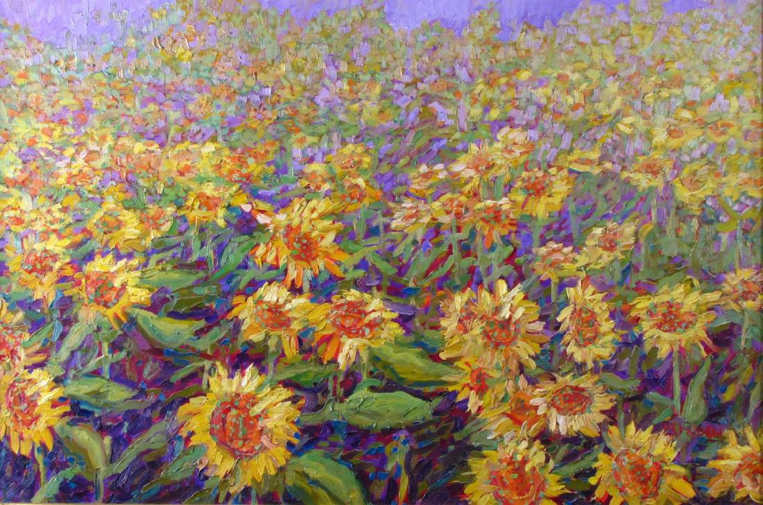 Patricia Rhoden Bartels 24x36 O/C Sunflowers (1 of 3)