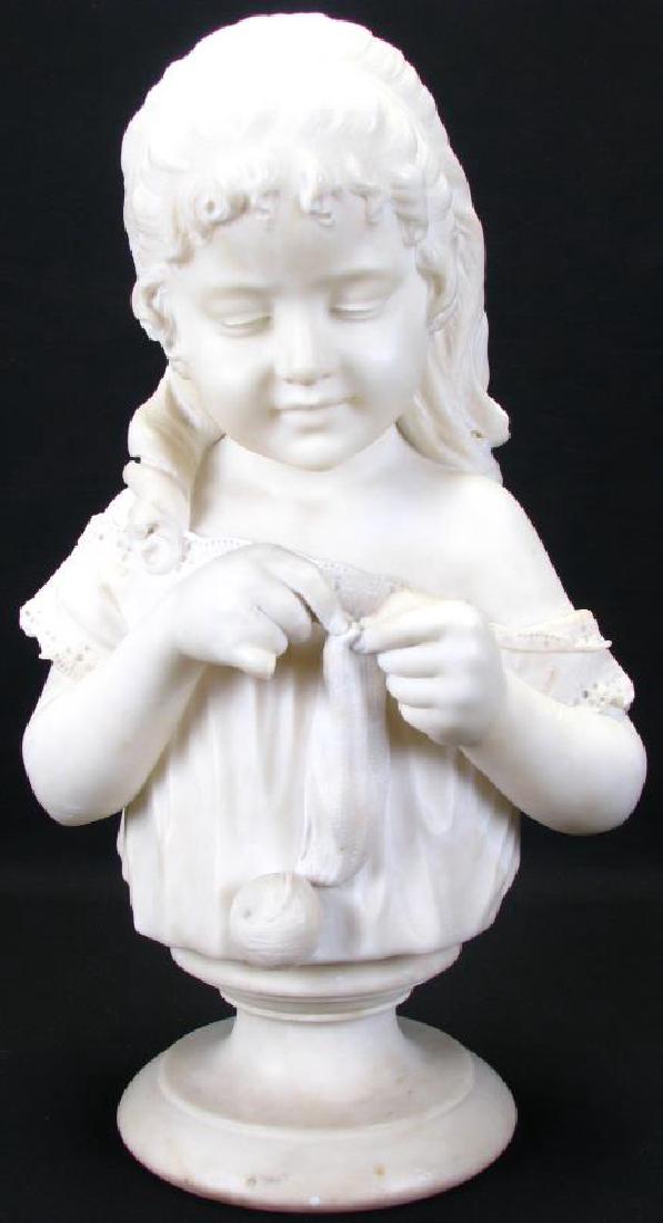 Alabaster Bust After Cesare Lapini (1 of 5)