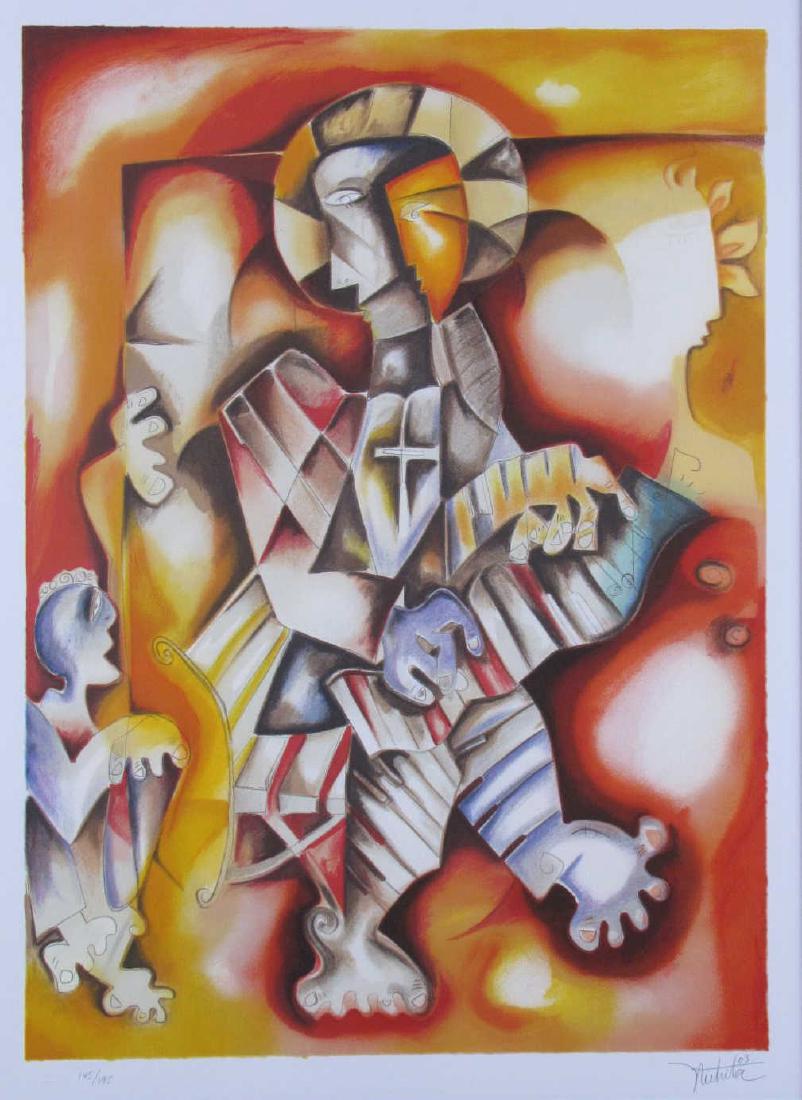 Alexandra Nechita, "A Man and His Piano" (1 of 4)