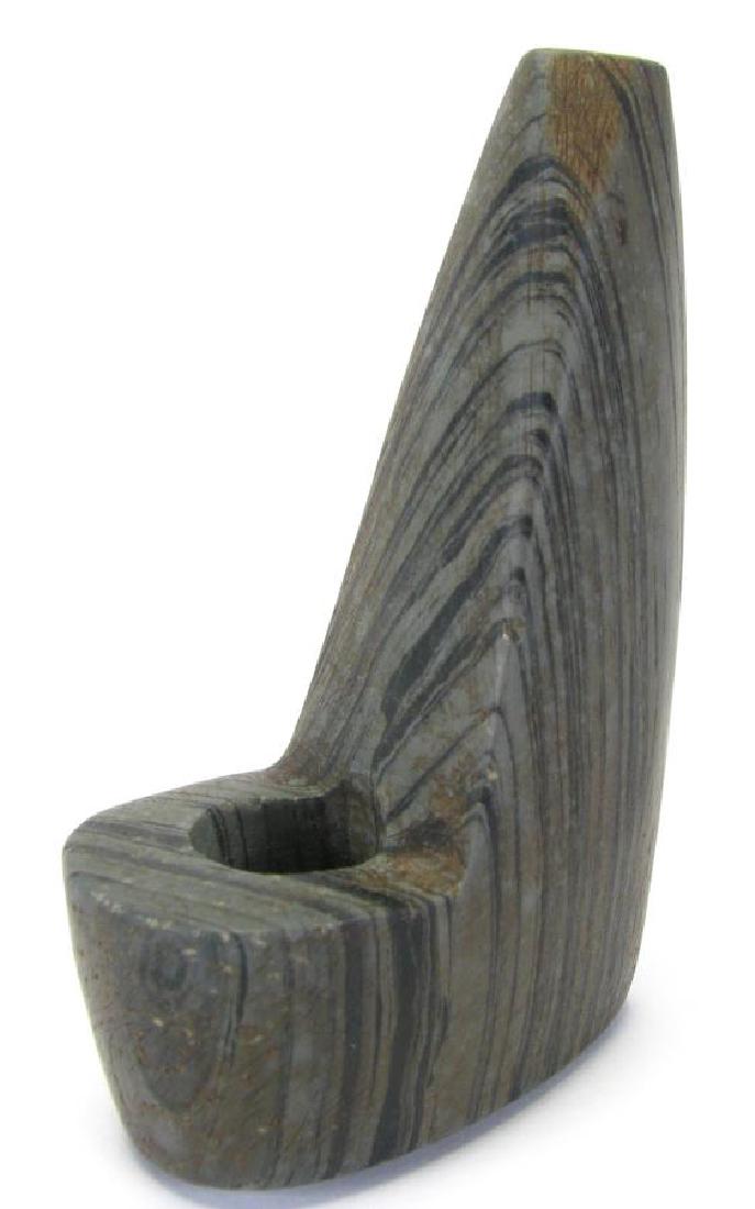 Native American Slate Geniculate Bannerstone