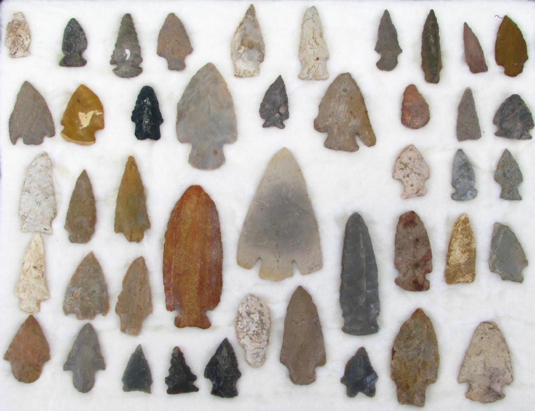 Collection of Native American Arrowheads (1 of 11)