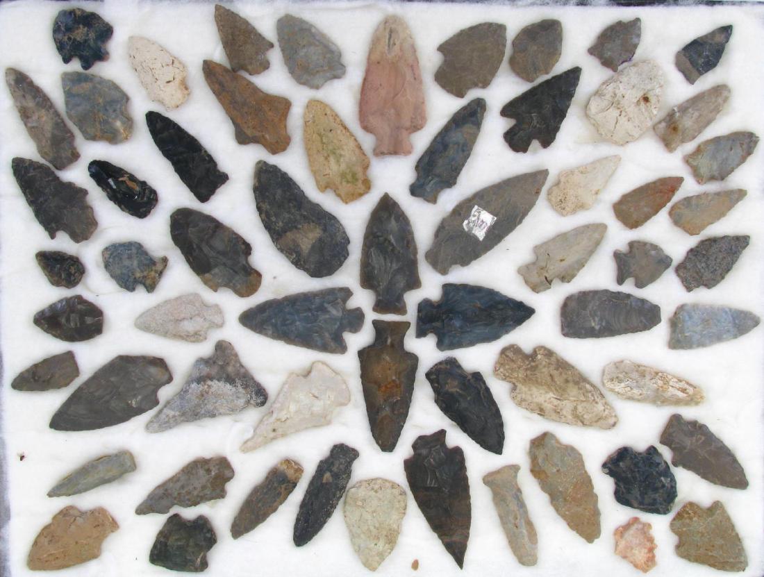 Collection of Native American Arrowheads, Points (1 of 8)