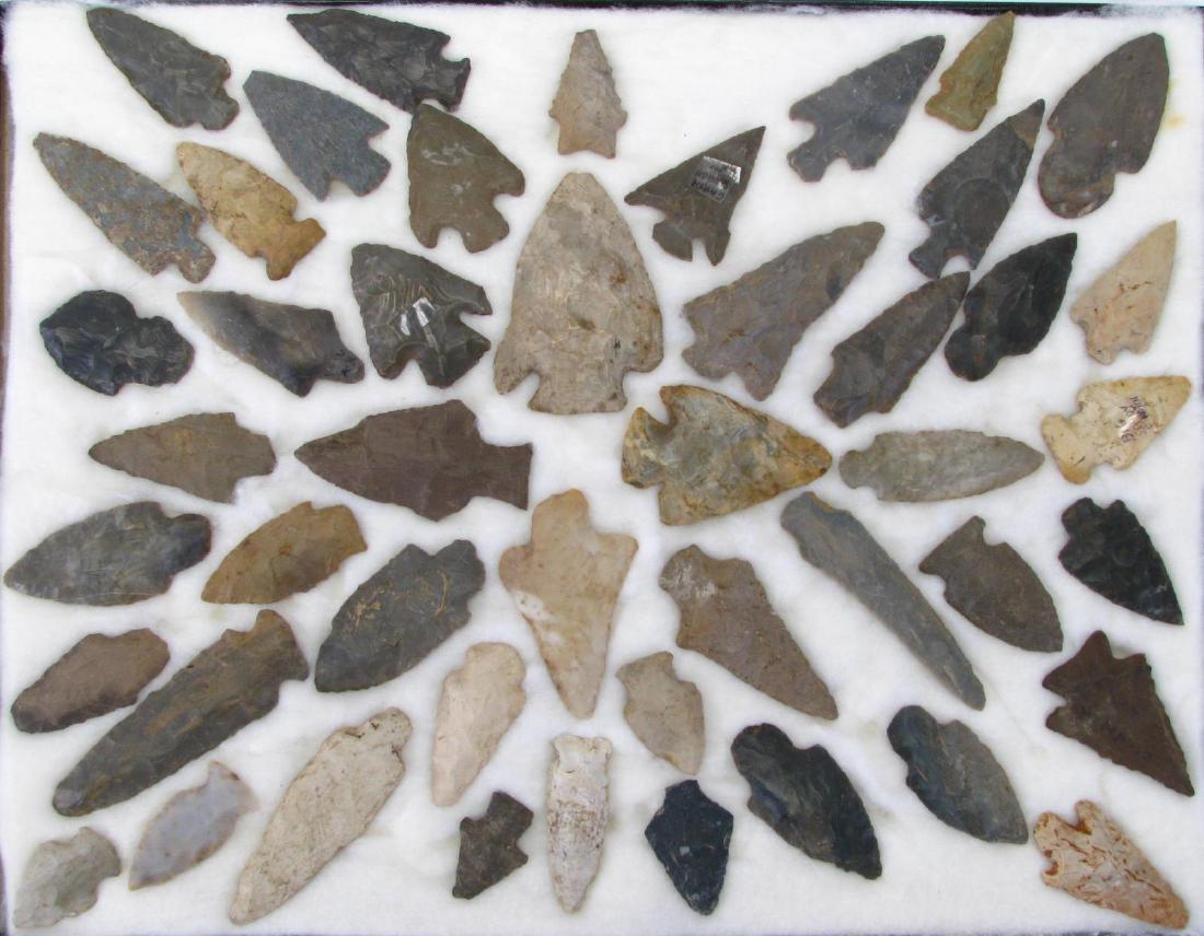 Collection of Native American Arrowheads (1 of 8)
