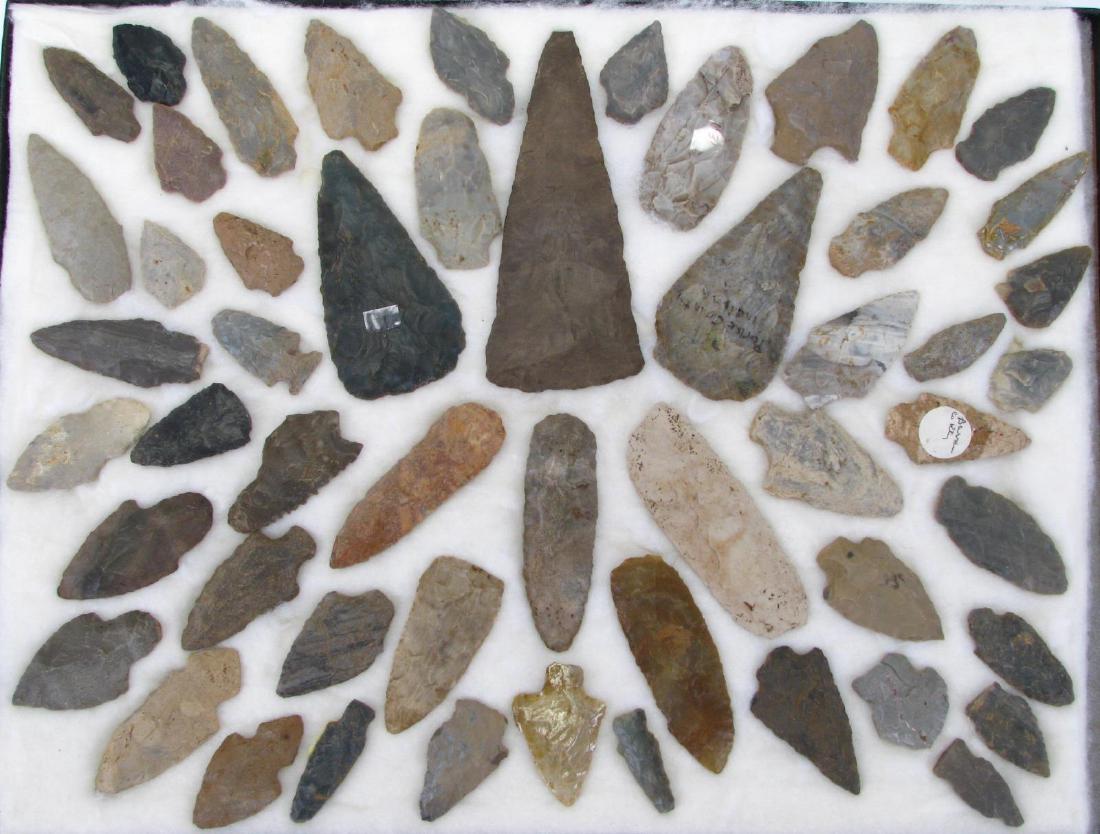 Collection of Native American Arrowheads, Points (1 of 8)