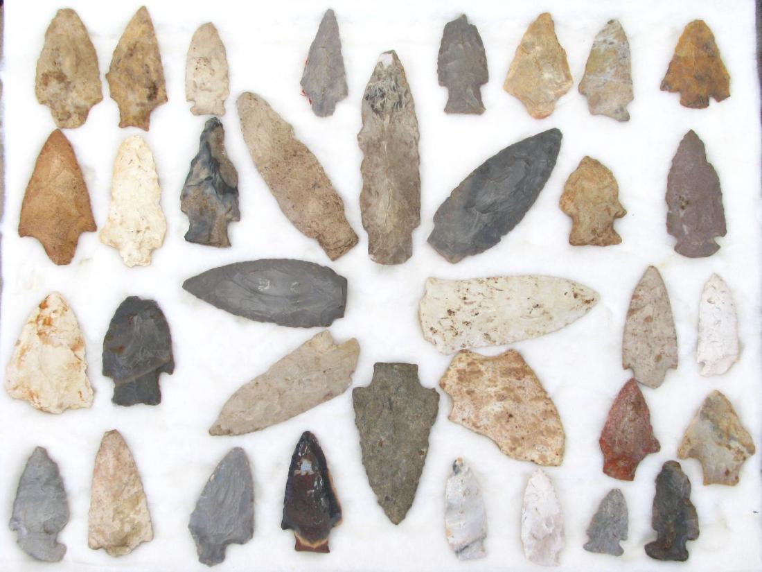 Collection of Native American Arrowheads (1 of 7)