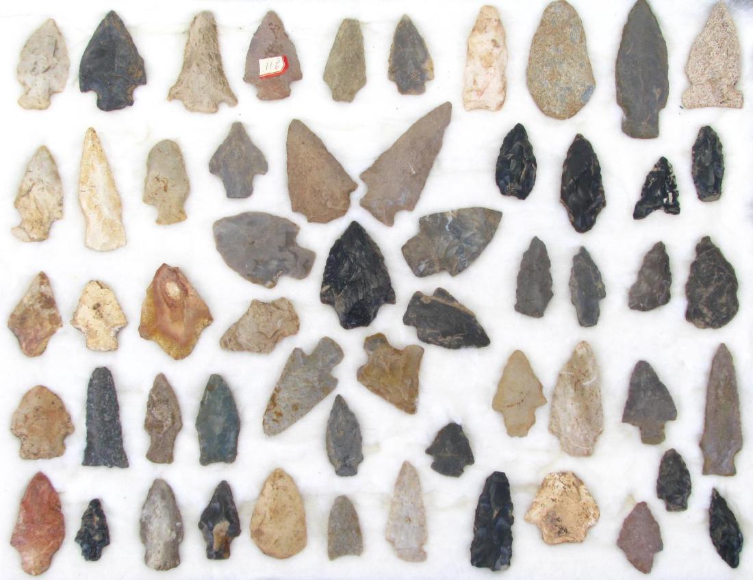 Collection of Native American Arrowheads (1 of 7)