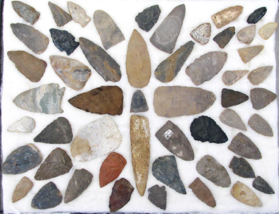 Collection of Native American Arrowheads, Points (1 of 8)