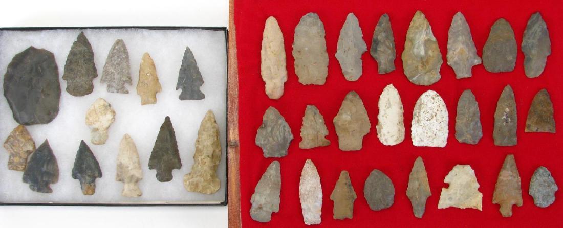 Collection of Native American Arrowheads, Points (1 of 11)