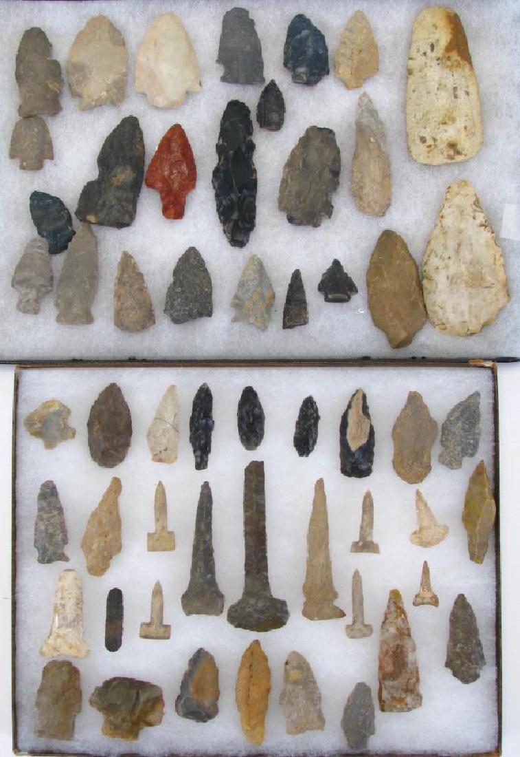 Collection of Native American Arrowheads, Tools (1 of 11)