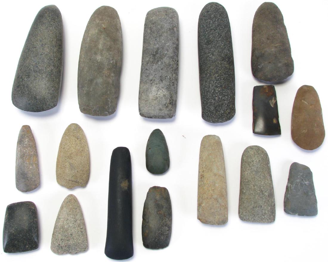 Group of Native American Stone Celts (1 of 6)