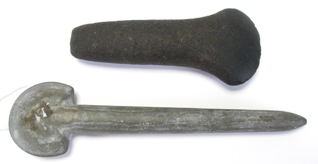 Two Native American Stone Spuds (1 of 7)