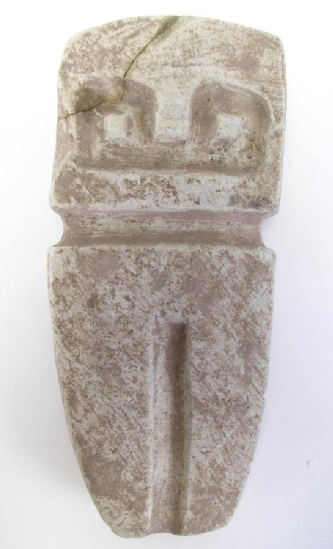 Valdivian Carved Limestone Owl Effigy (1 of 4)