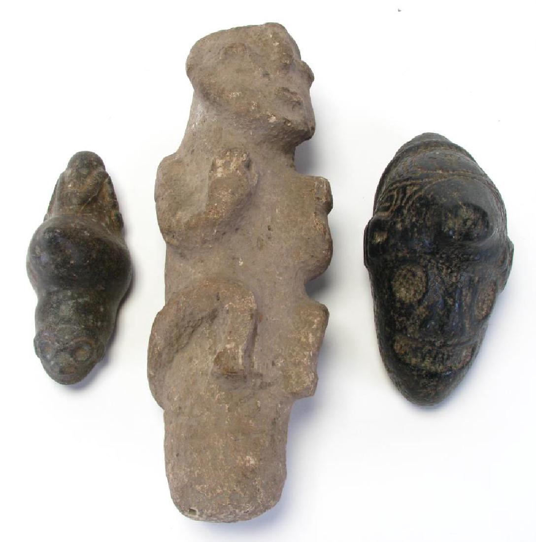 Three Ancient Stone Carved Effigies (1 of 9)