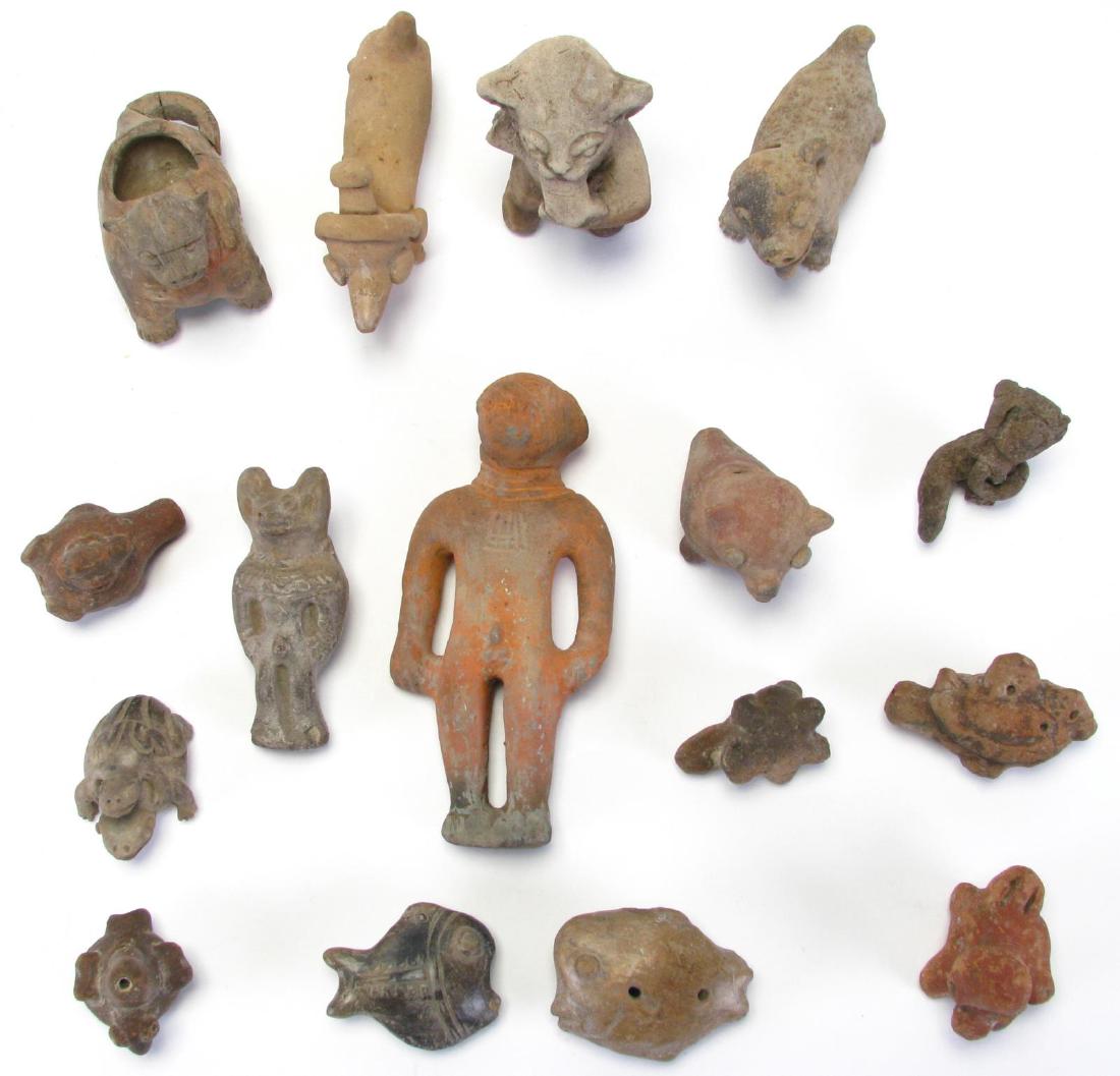 Collection of Pre-Columbian Clay Animal Effigies (1 of 7)