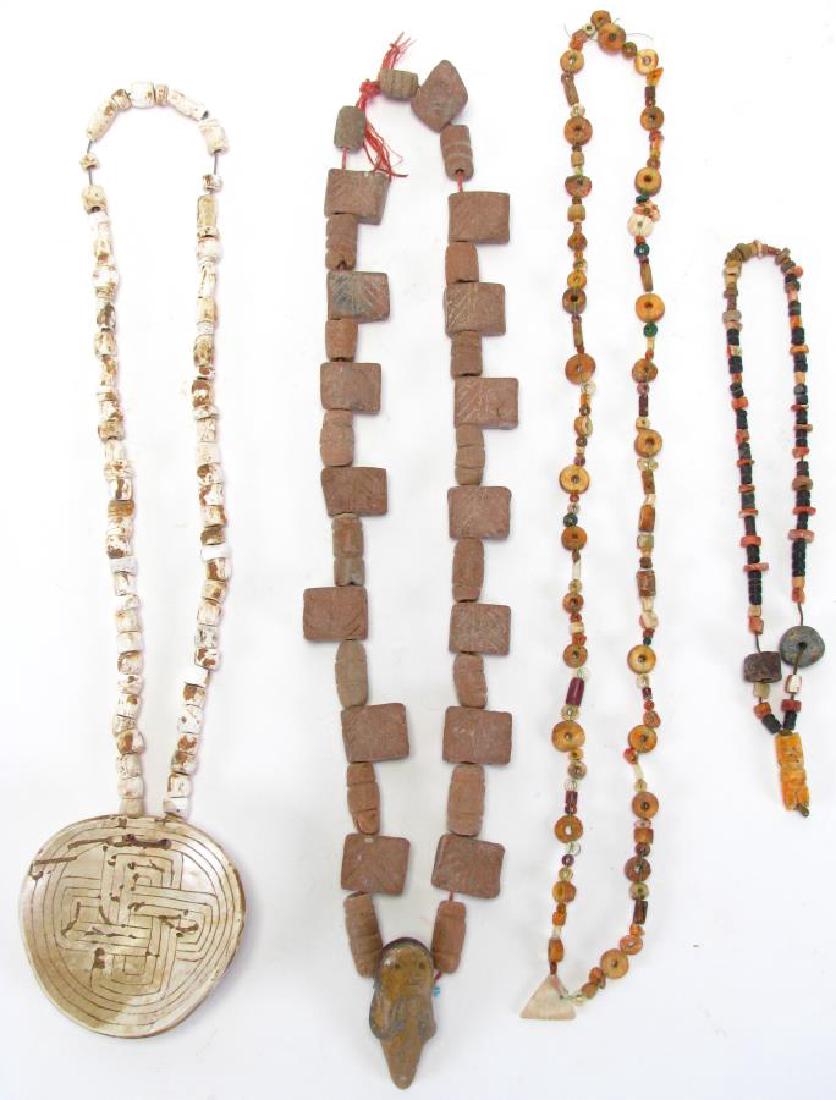Four Antique Beaded Necklaces (1 of 6)