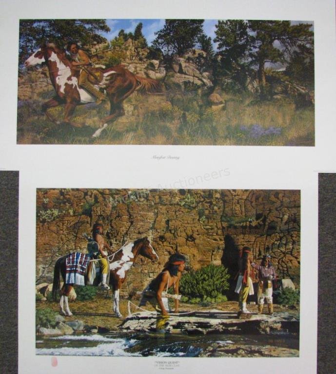 Craig Tennant Prints (2), Ltd Ed, Native Americans (1 of 3)