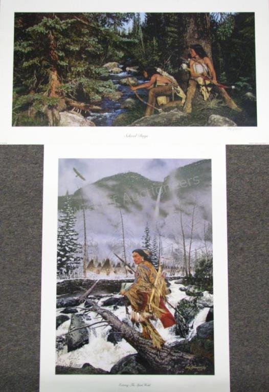 Craig Tennant Prints (2) Ltd Ed, Native Americans (1 of 3)