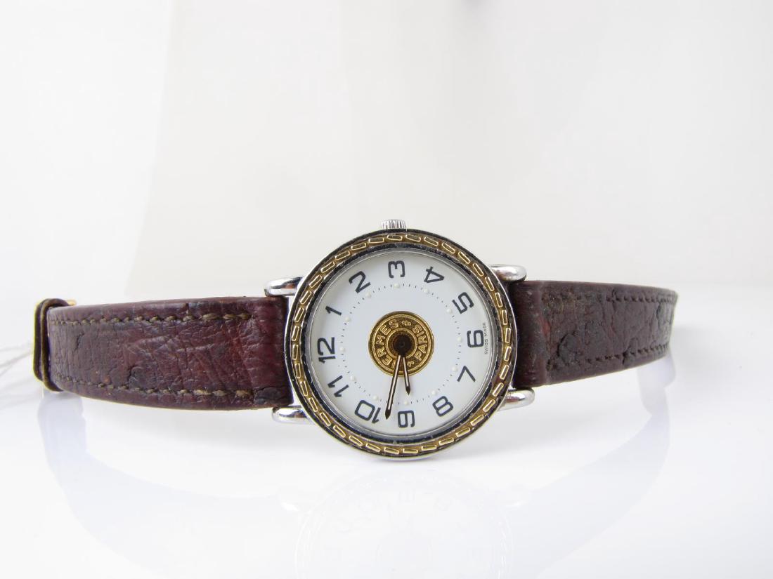 Lady's Hermes Wristwatch on Leather Strap (1 of 1)