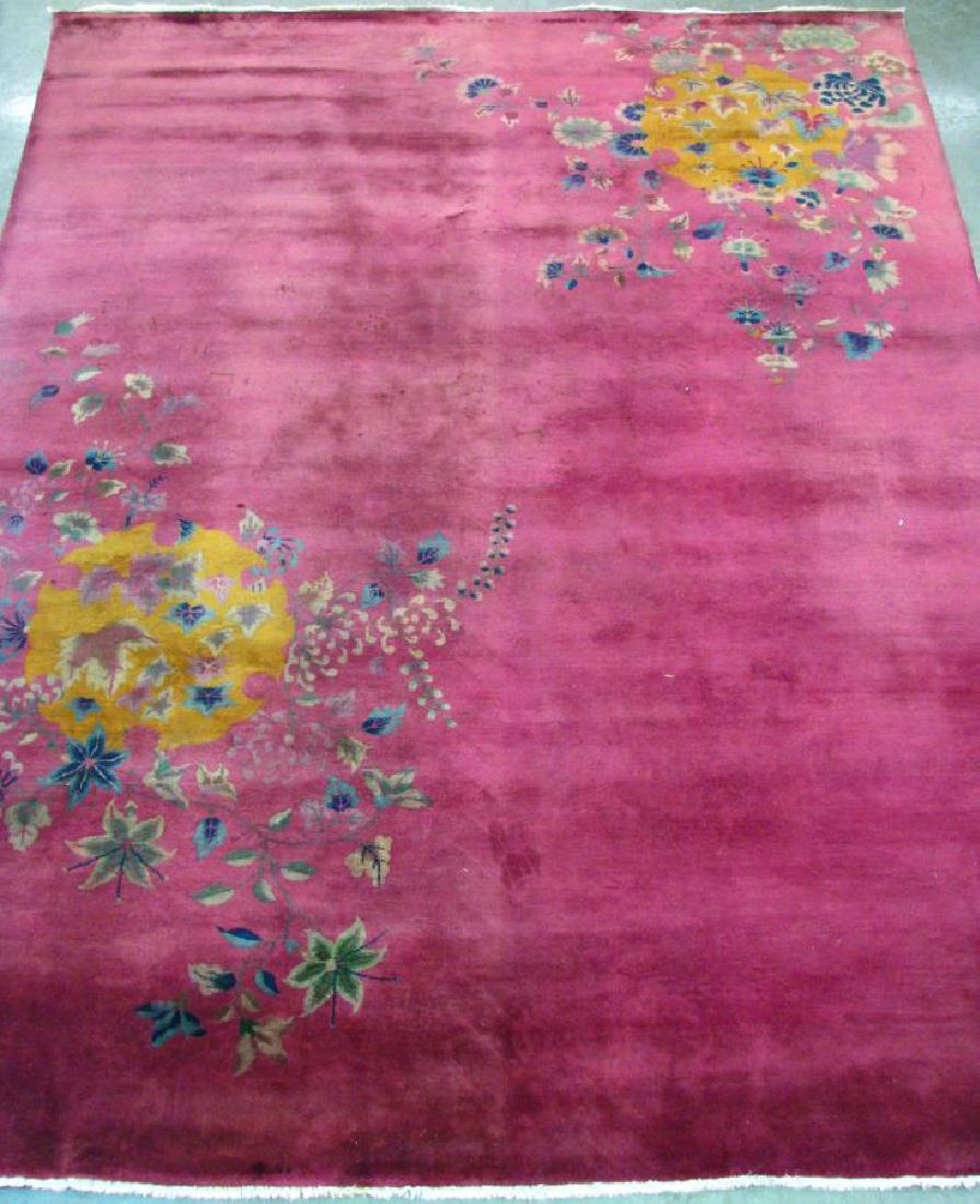 Antique Tientsin Chinese Nichols Room Size Rug (1 of 4)
