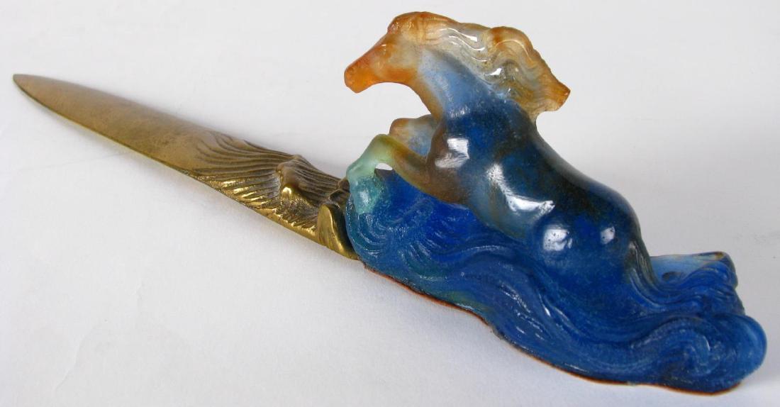Daum France Pate De Verre Horse Letter Opener (1 of 5)