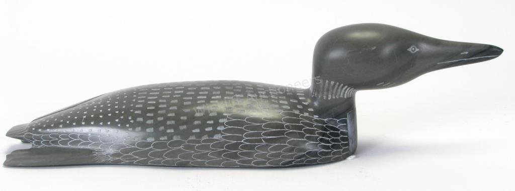 Inuit Stone Carved Duck Sculpture (1 of 6)