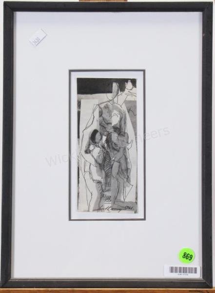 Jack King 6.5x3 Pen/Ink Collage Figures (1 of 2)