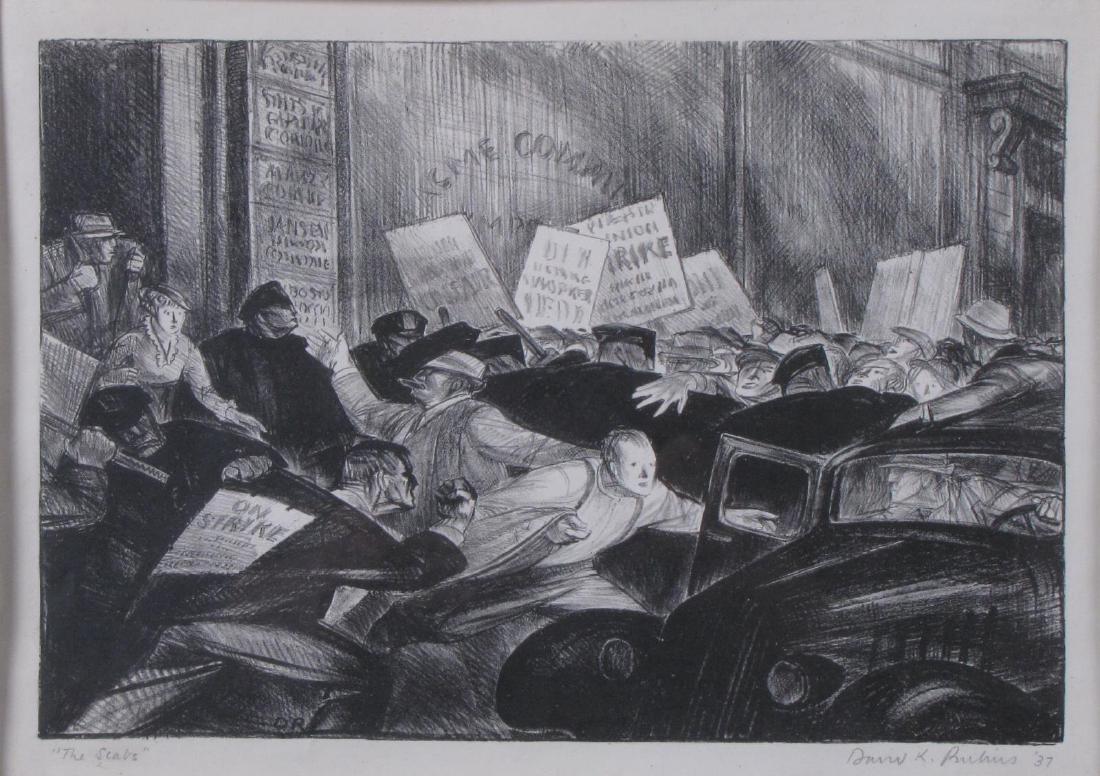 David Kresz Rubins 8.75x13 Lithograph "The Scabs" (1 of 4)