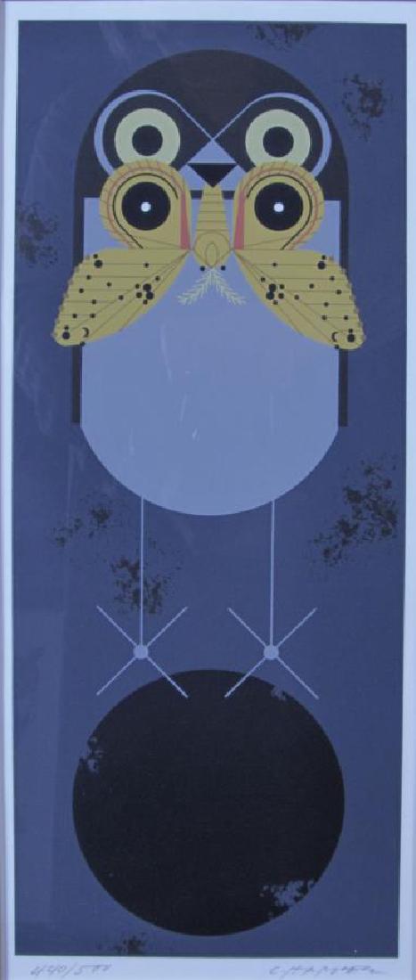 Charley Harper Serigraph, "Burrowing Owl" (1 of 4)