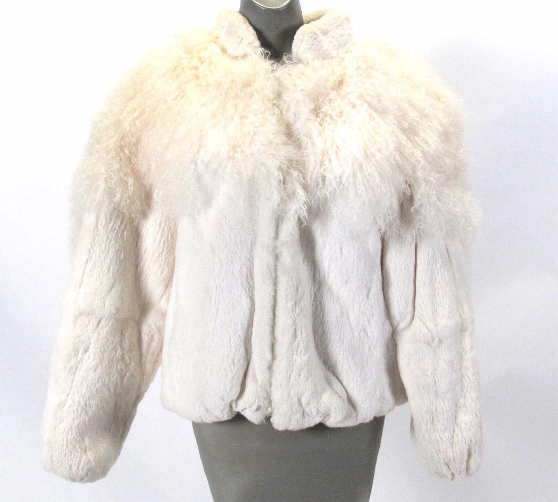 Lady's White Fur Jacket (1 of 7)