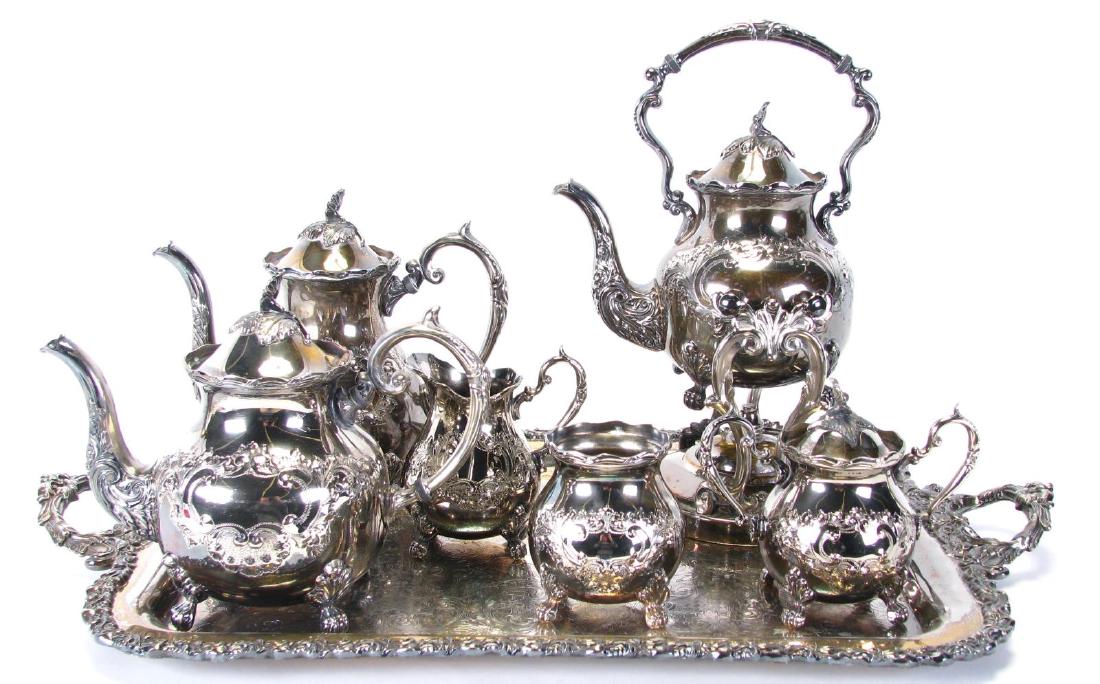 English Silverplate Coffee and Tea Service (1 of 4)