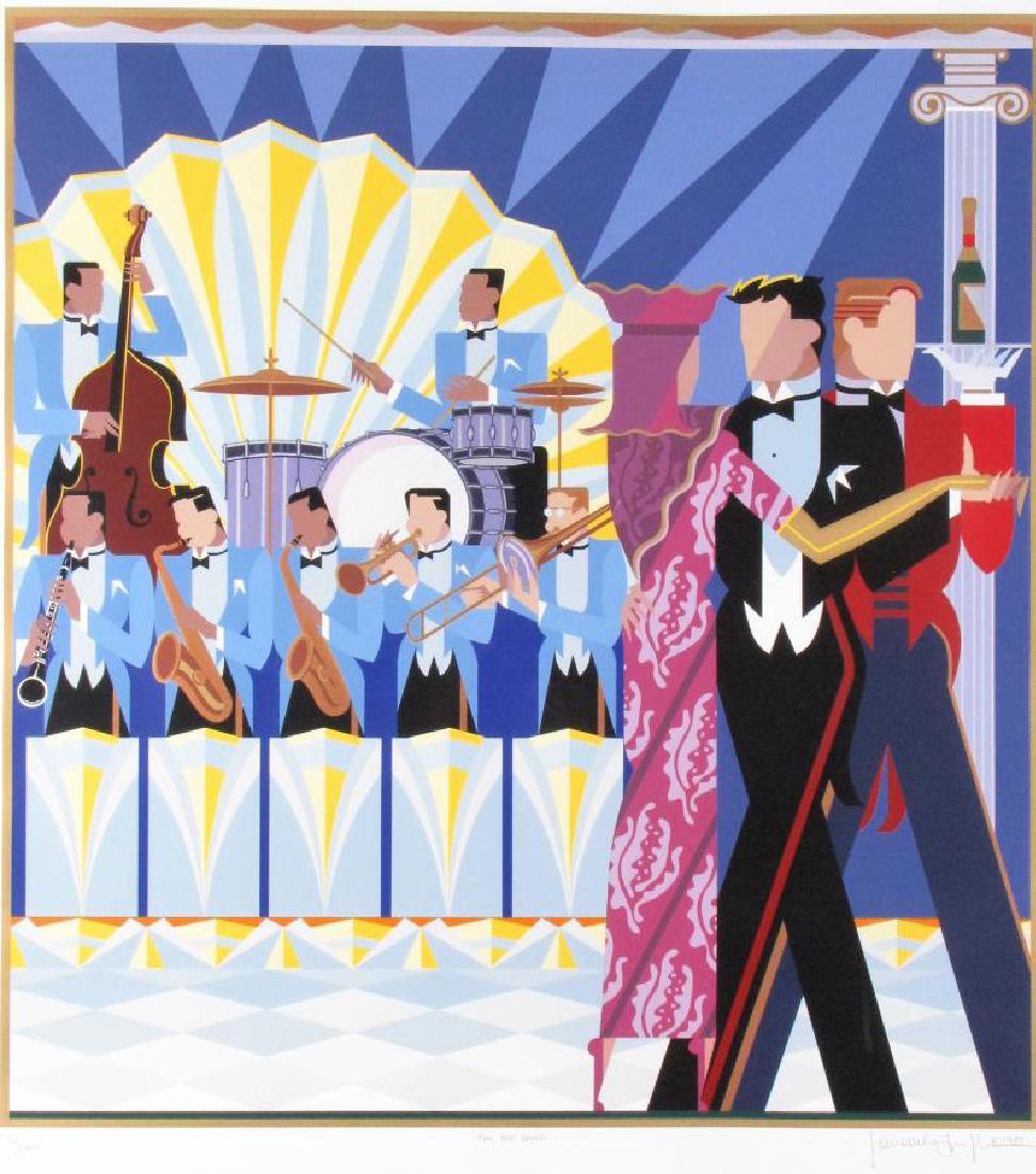 Limited Edition Serigraph, Big Band, Impiglia (1 of 5)