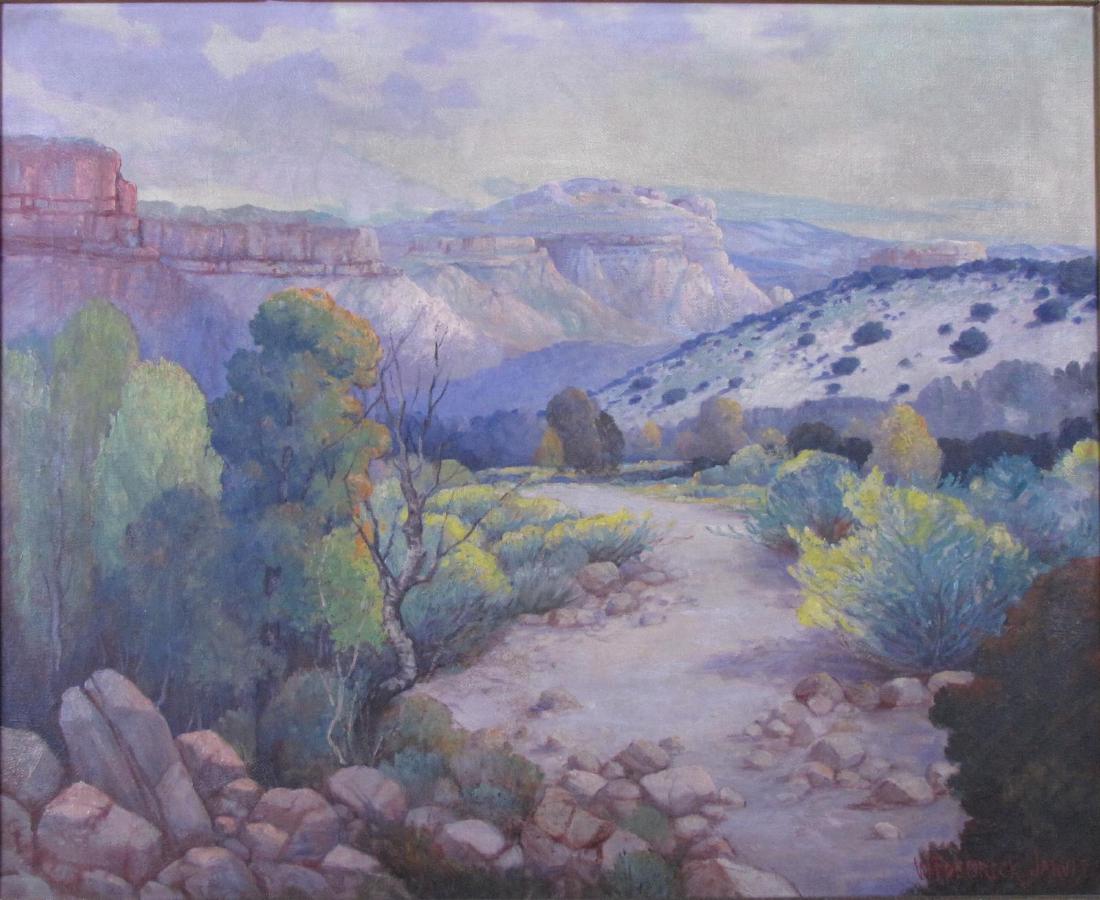 W Frederick Jarvis 26x32 O/C "Castle Butte, NM" (1 of 3)