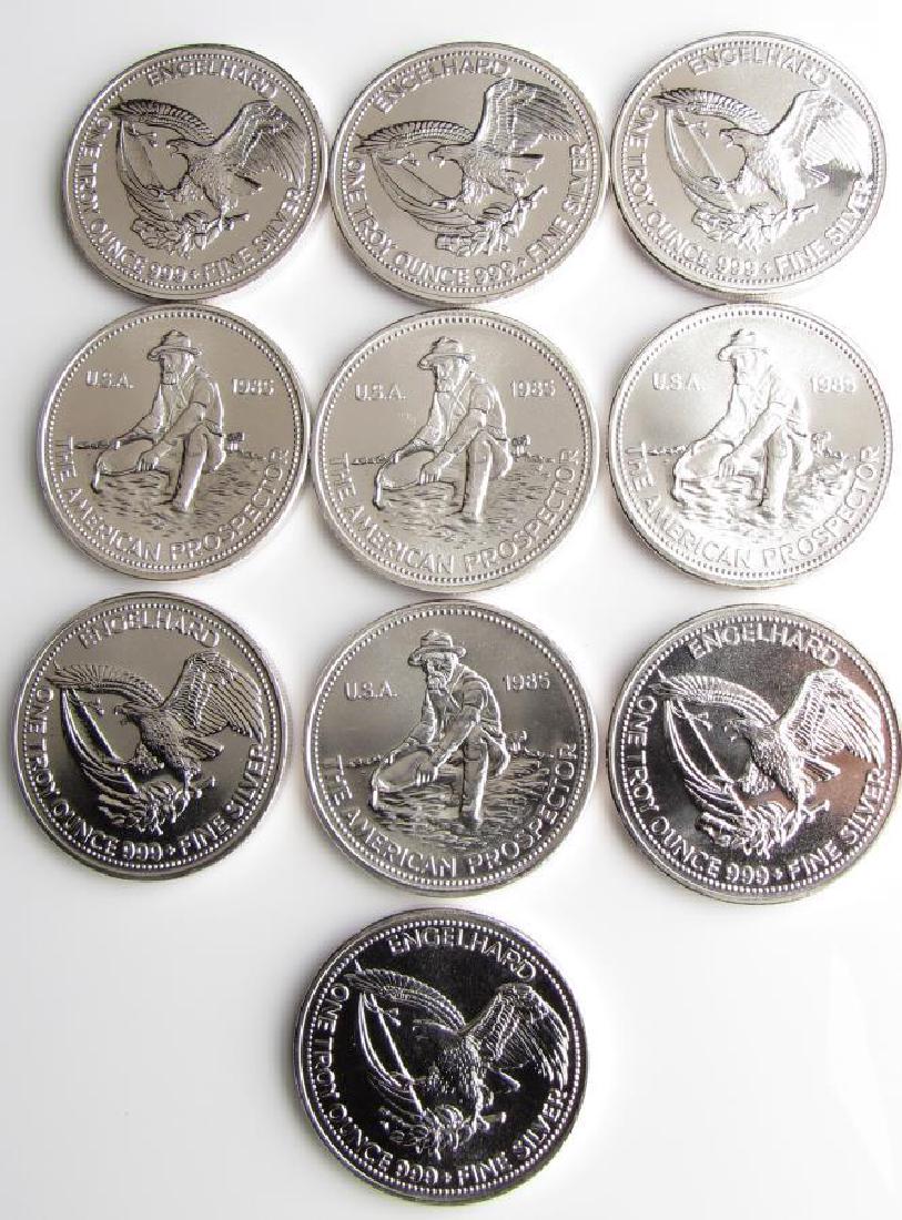 Ten Engelhard American Prospector Silver Rounds (1 of 1)