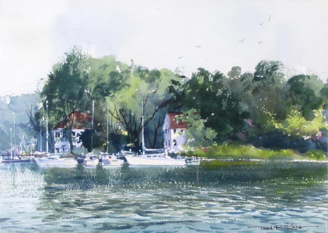 Todd Reifers 10.5x14 WC Harbor Scene (1 of 3)