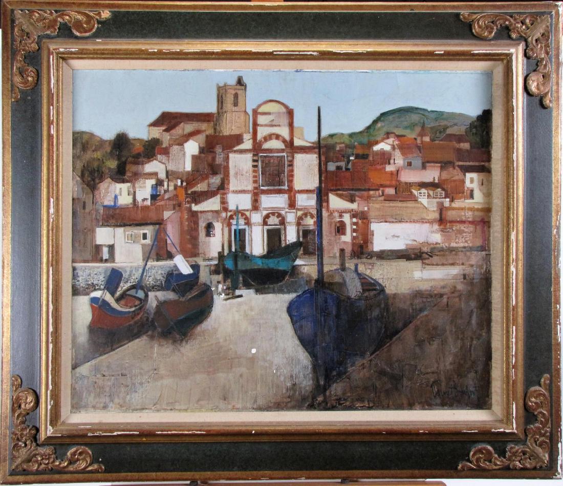 Robert Vernet-Bonfort 26x32 O/C "Port de Laredo" (1 of 6)