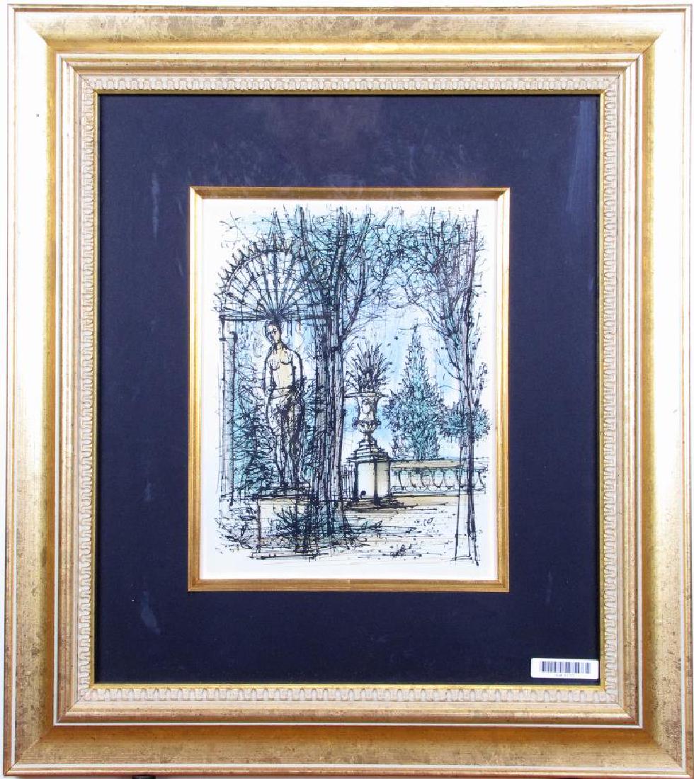 Jean Carzou Lithograph in Colors, "Jardin" (1 of 3)