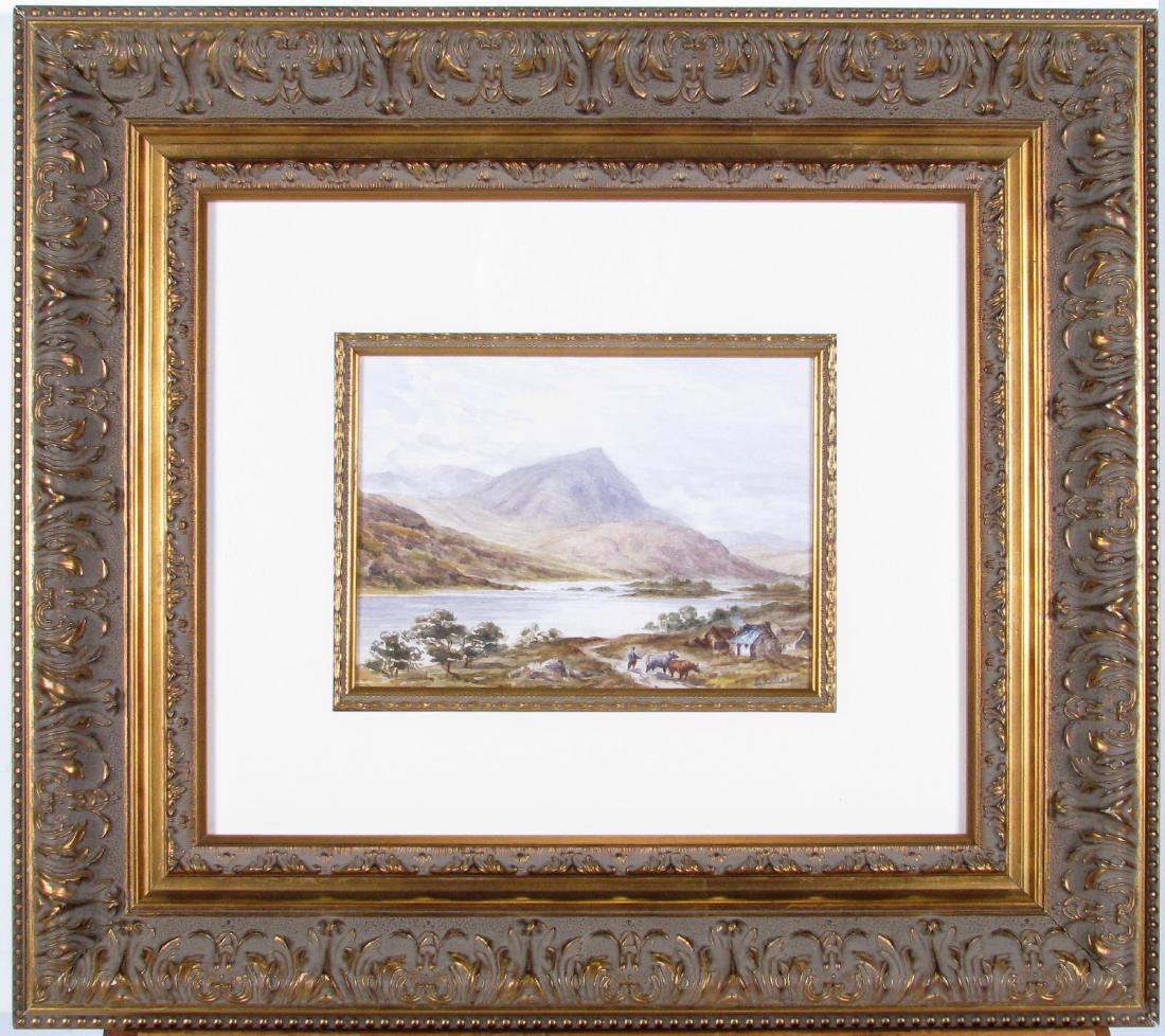 19th Cent British School 6x8.5 WC View, Schiehalli (1 of 3)