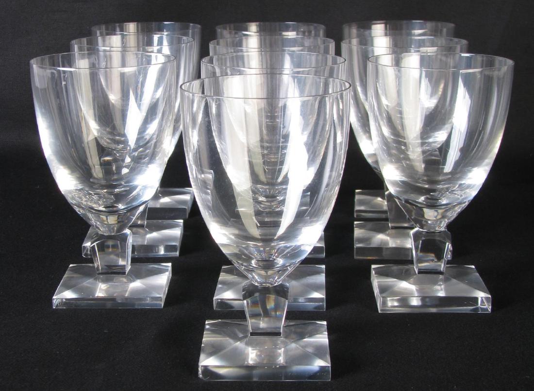 Set of Ten Orrefors 'Gustav Adolf' Water Goblets (1 of 4)