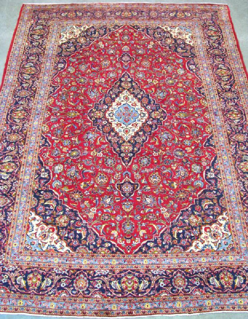 Handmade Kashan 9' x 13' Rug (1 of 4)