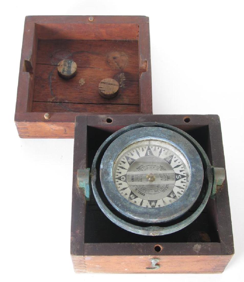 Antique Baker Lifeboat Compass (1 of 3)