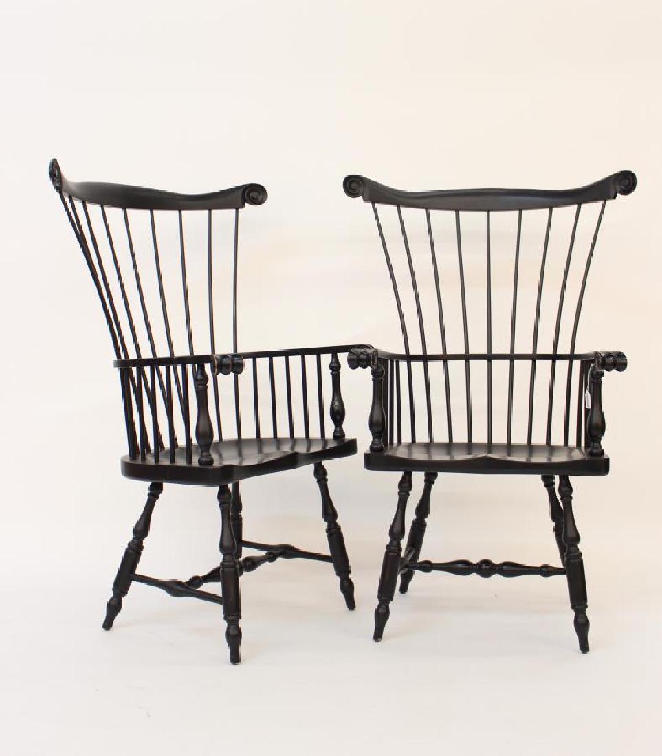 Pair of Ethan Allen Windsor Armchairs (1 of 7)