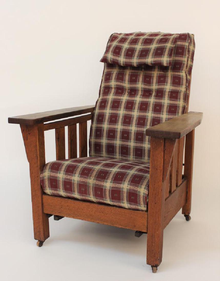 Antique Mission Style PushBack Recliner