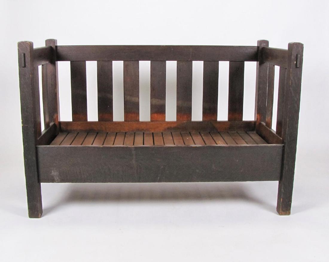 Stickley Bros. Quaint Arts and Crafts Settee (1 of 6)