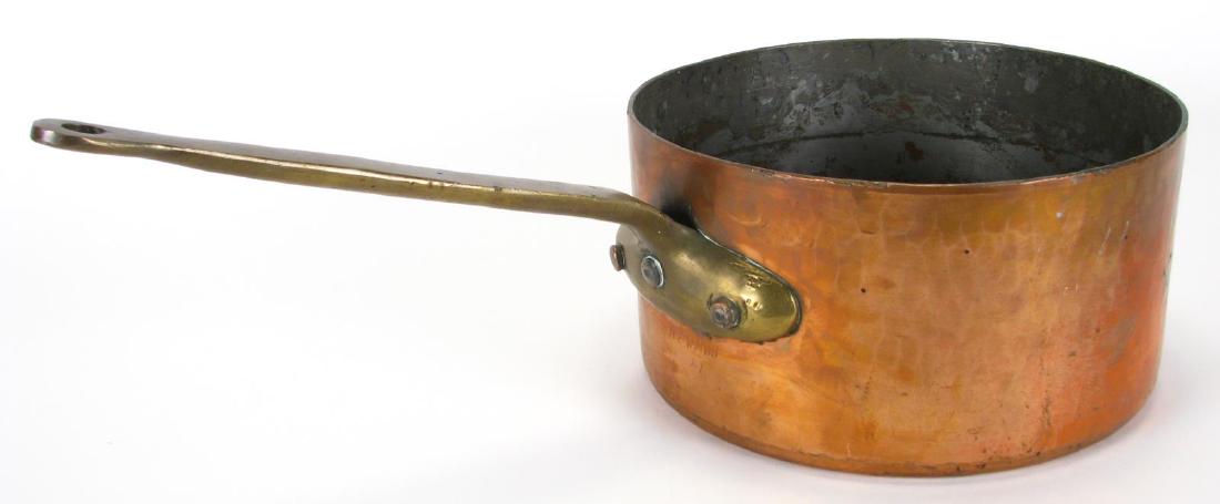 Antique Hammered Copper Cooking Pot (1 of 3)