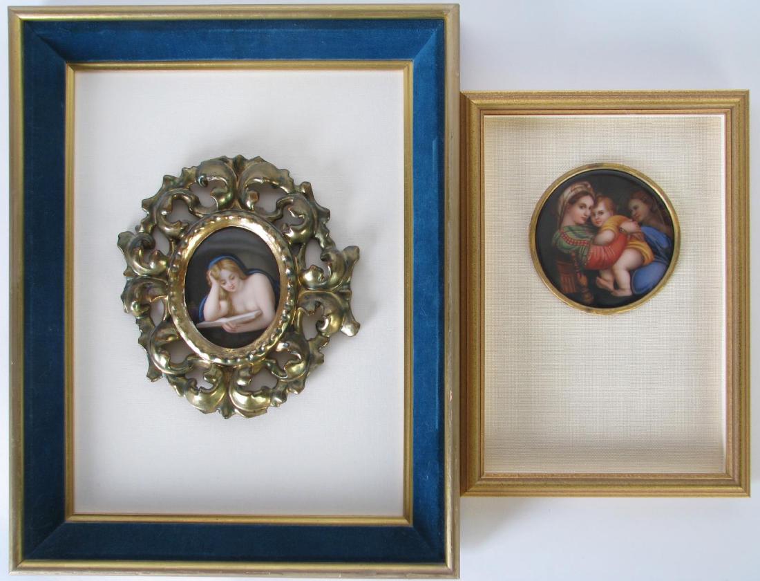 Two Framed Porcelain Portraits (1 of 3)