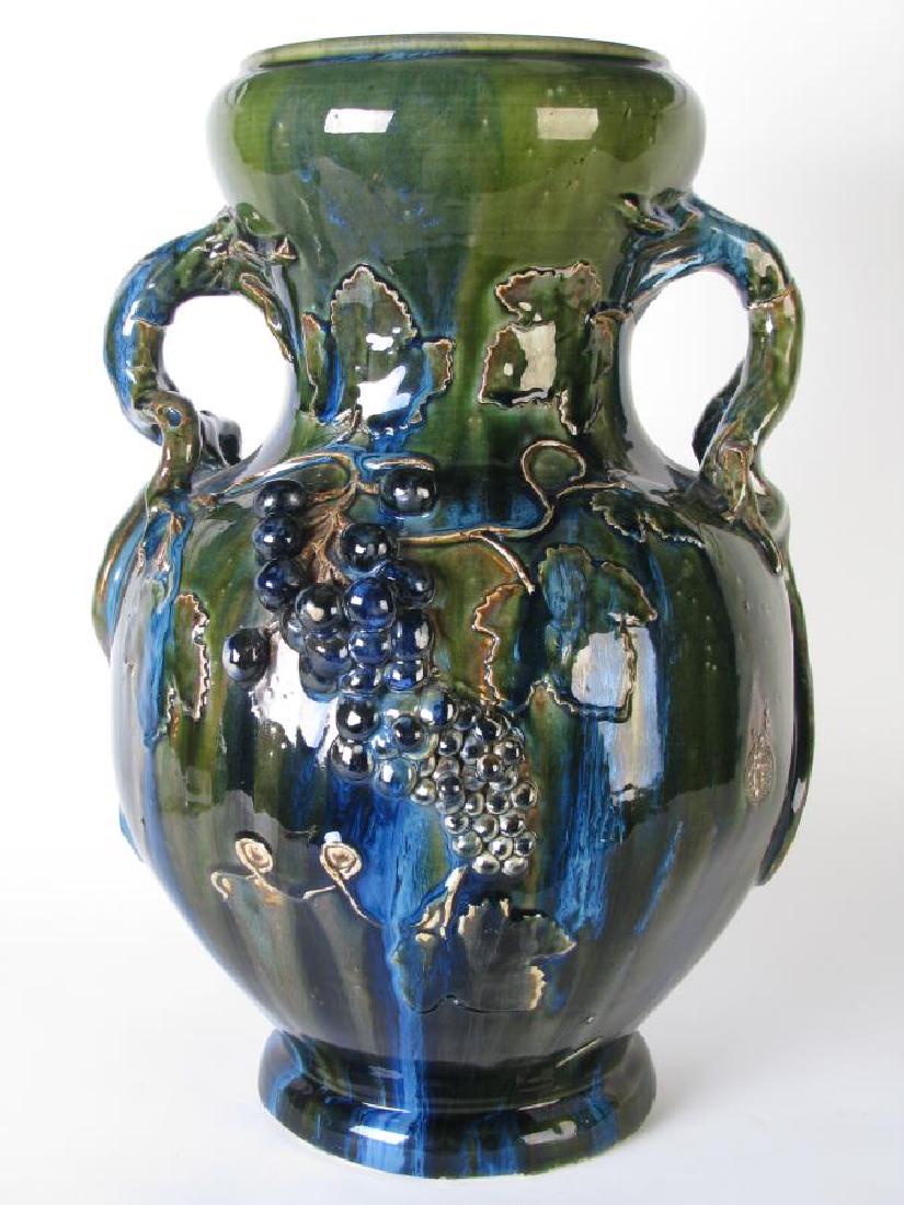 Impressive Majolica Grape and Leaf Floor Vase (1 of 5)