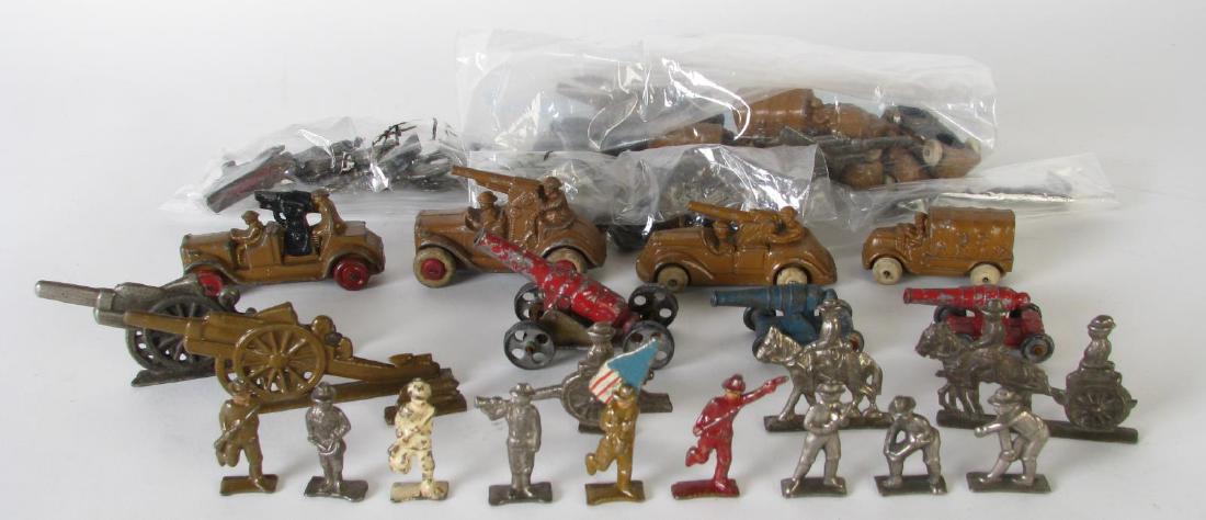 Group of Vintage Lead Military Vehicles, Soldiers (1 of 8)