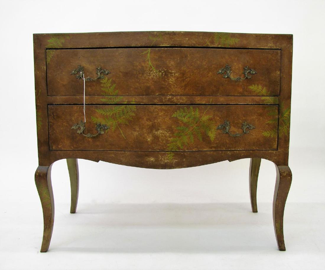 Paint Decorated Two Drawer Chest (1 of 5)